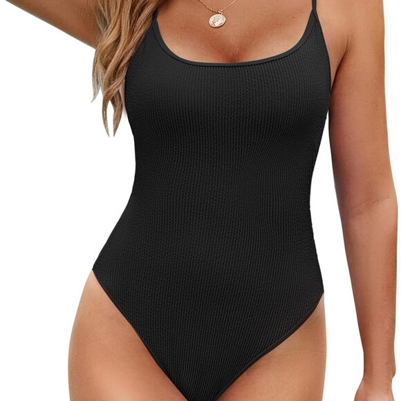 Women's One Piece Swimsuit Black95 X-large - Picture 1 of 6